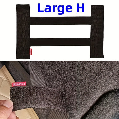 Black 1/2pcs/4pcs Car Trunk Storage Box | Magic Tape, Universal Fit for Plush and Various Sizes, Includes Small H, Large H, L, XL, Long and Short Tapes
