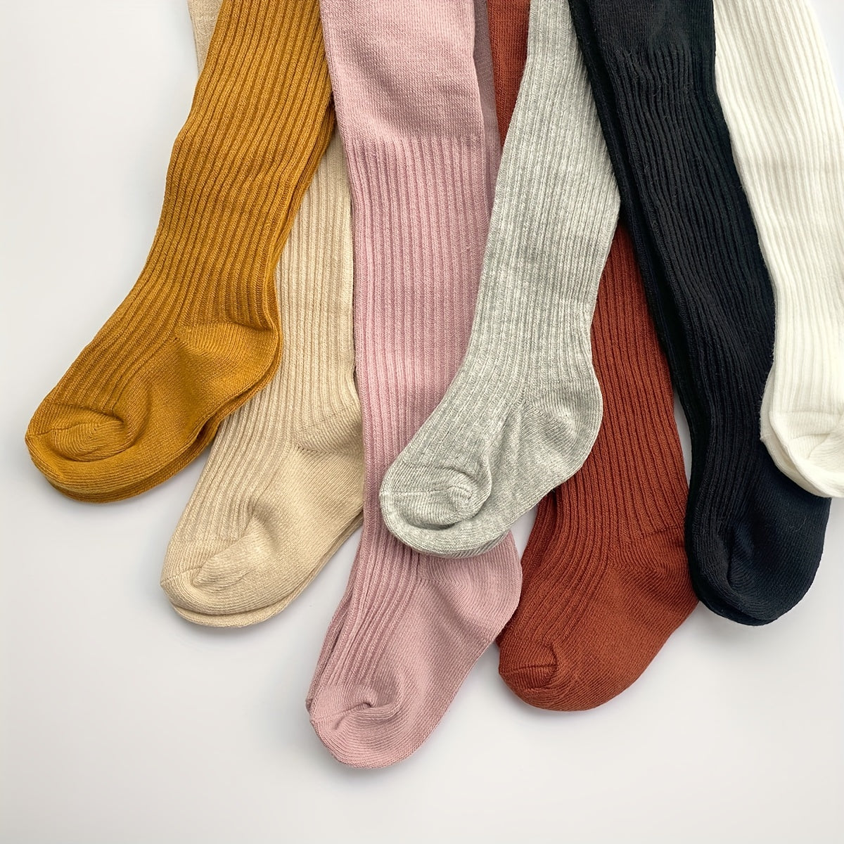 1pc Kids Girls Knitted Footed Pantyhose - Soft, Warm, and Cozy Tights for Spring and Autumn - Solid Color, Dance, and Dress Socks for Baby Toddlers Children's Leggings Newborn Socks