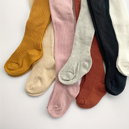 1pc Kids Girls Knitted Footed Pantyhose - Soft, Warm, and Cozy Tights for Spring and Autumn - Solid Color, Dance, and Dress Socks for Baby Toddlers Children's Leggings Newborn Socks