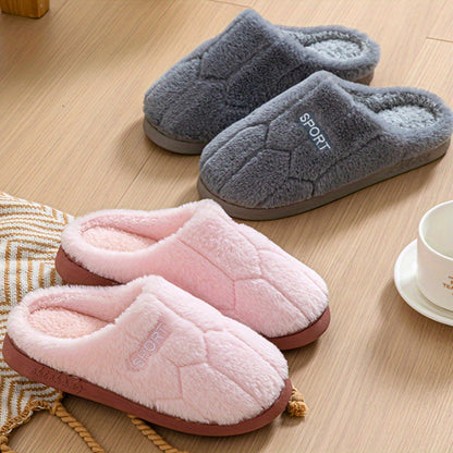 Indoor Household Thick-Soled Non-Slip Warm Slippers for Autumn And Winter, Women Shoes