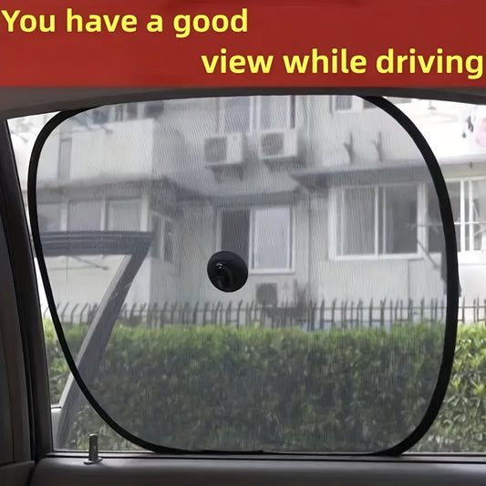 Two Car Suction Cup Sunshades, Side Window Sunshades for Car Windows to Block Sunlight And Heat.