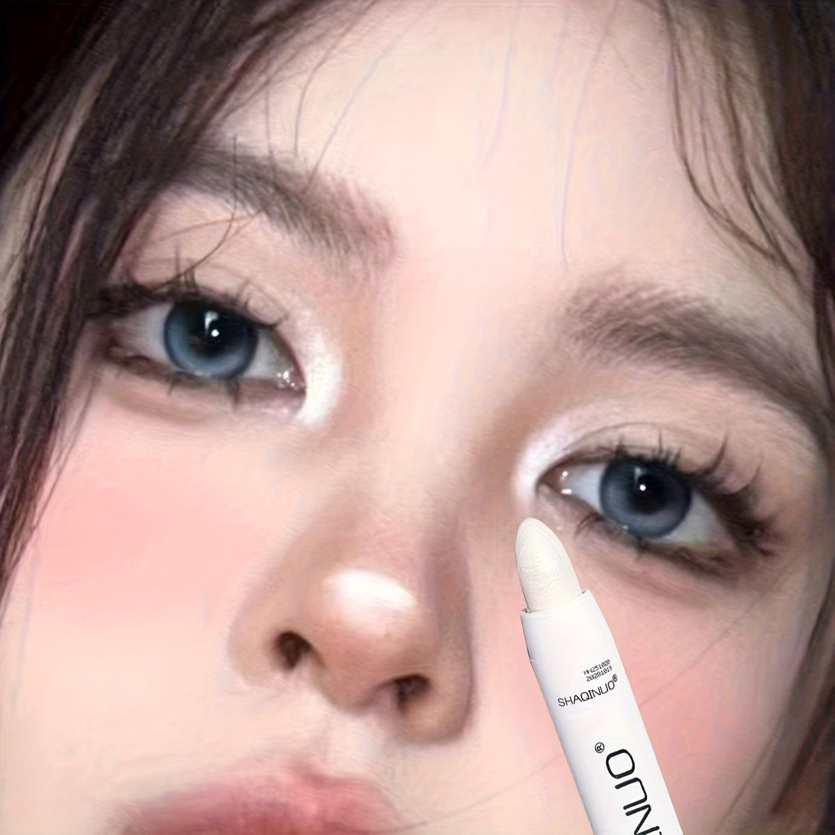 Pearl White Shimmering Eye Highlighter Pen - Long-Lasting, Brightening, and Smudge-Proof Eye Corner Eyeshadow with Glitter Effect - Perfect for Music Festival, Party, and Everyday Use