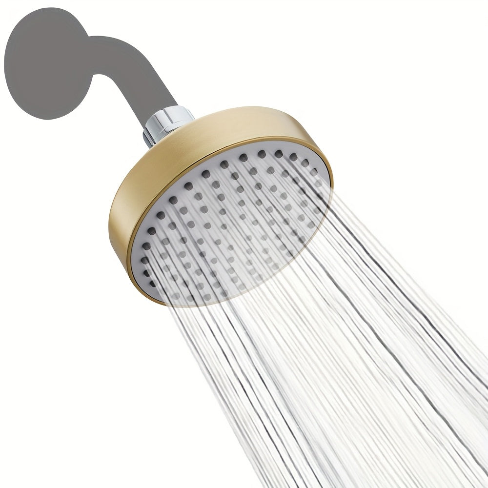 High Pressure Shower Head - Powerful Deluxe Bathroom Showerhead with Strong Spray Stream and Small Nozzles | Universal Fit, Wall and Hanging Mount, Polished Finish, Plastic Material - For Shower Use Only