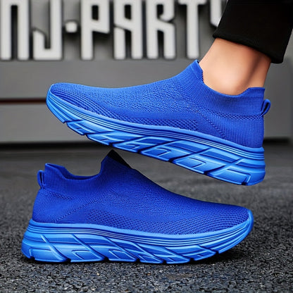 Men's Casual Sneakers, Comfortable and Breathable Slip-On Sock Shoes