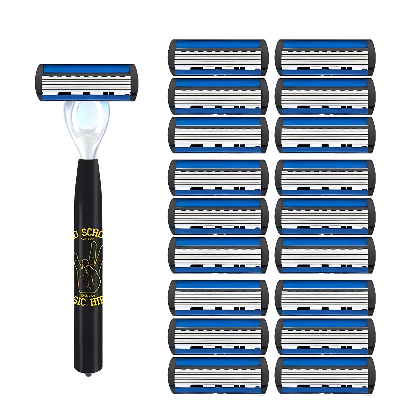 Men's Beard Shaver, 6-layers Blades Razors, Non Slip Handle, Replacement Blades, Men's Shaving Tools