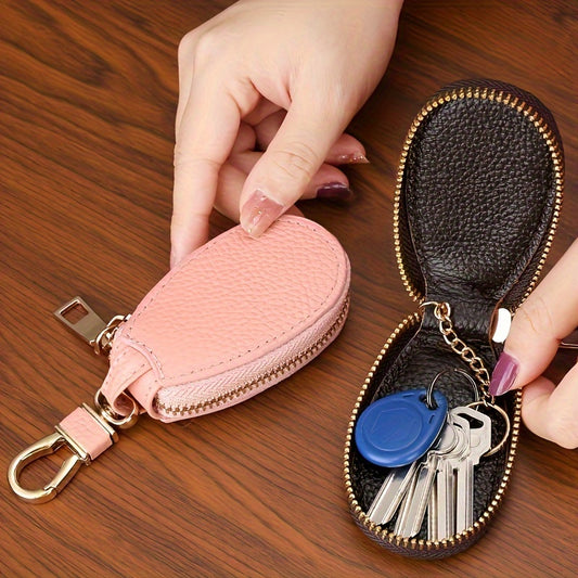 Mini Minimalist Solid Color Car Keys Storage Bag, Lightweight Versatile Wallet For Women, Versatile Simple Purse