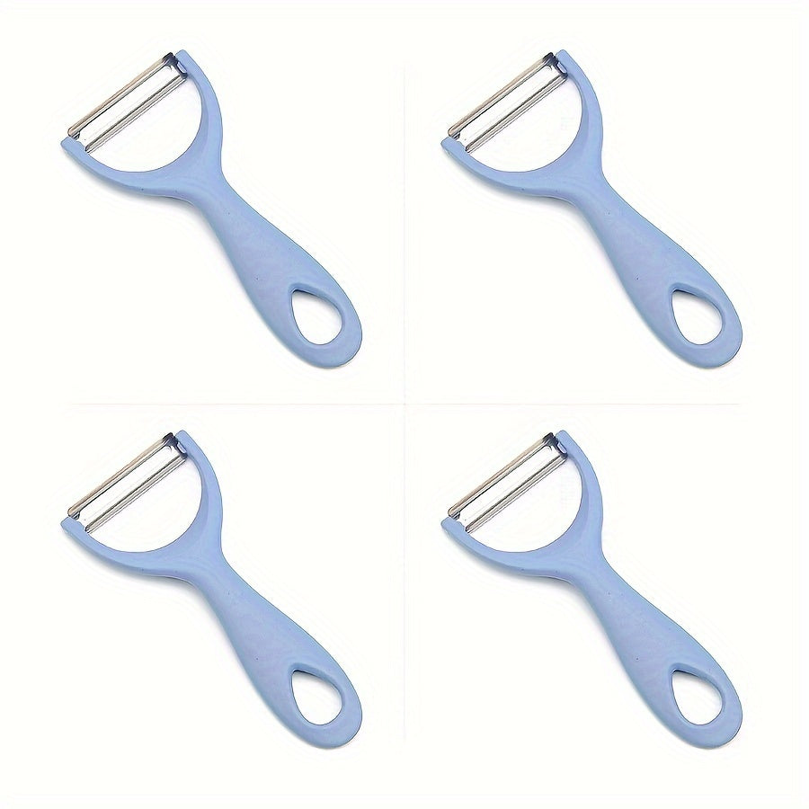 Stainless Steel Peelers, Affordable And Useful, Versatile And Innovative Kitchen Tool with Safety Cover, Efficient for Preparing Fruits And Vegetables, Set of 1-4, Perfect for Mother's Day, Christmas Gifts, And Black Friday Offers