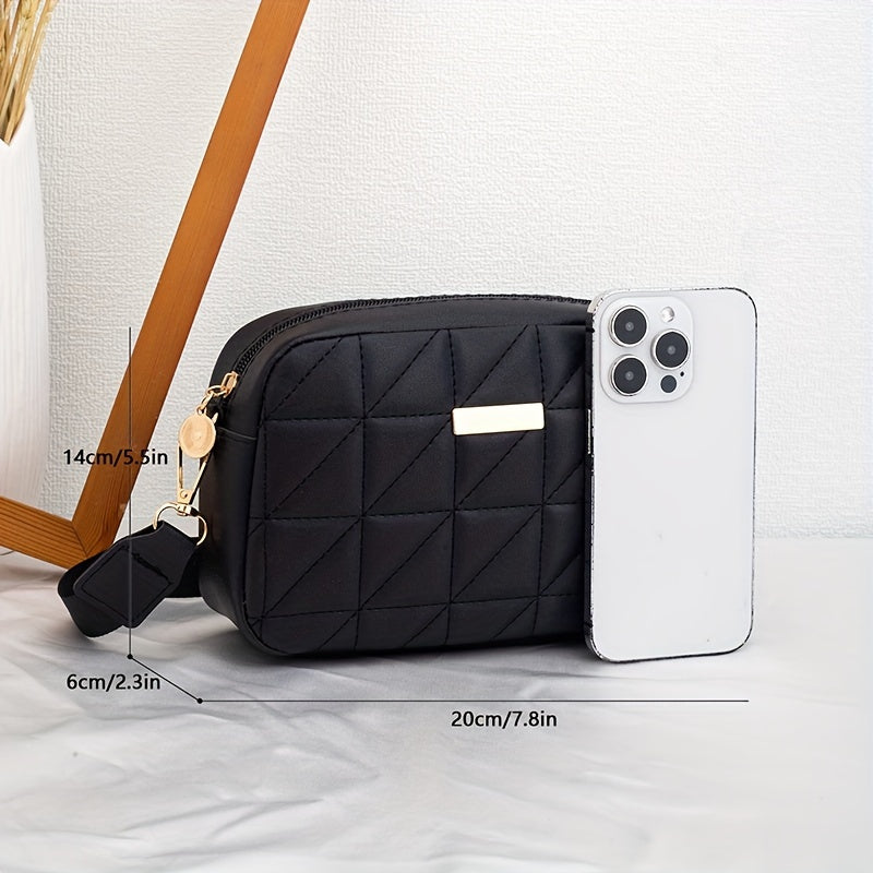 New Summer Women'S Embroidered Shoulder Bag, Stylish Crossbody Bag, Perfect for Daily Outfits, Can Hold Phone And Cosmetics, Small Square Bag.