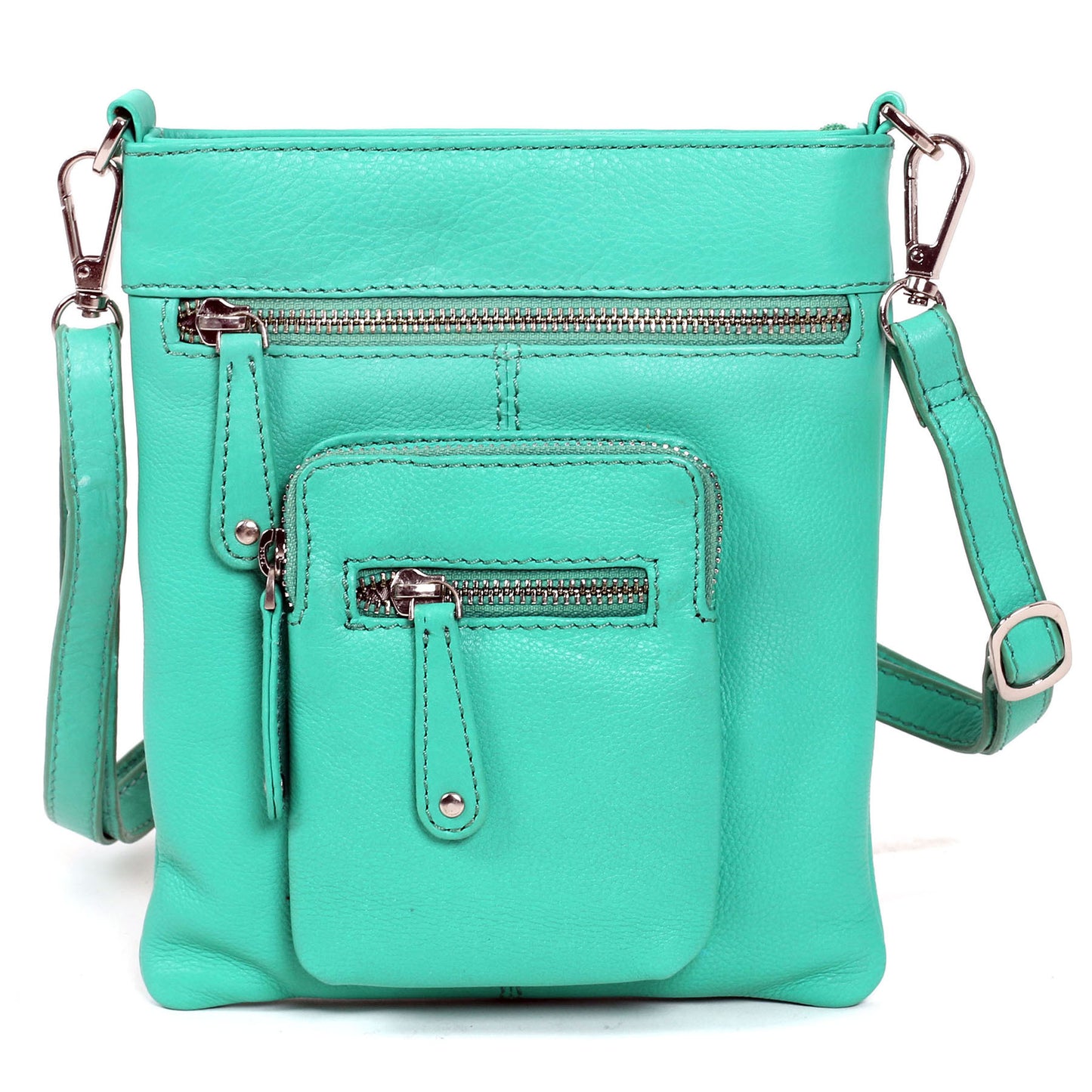 Karla Hanson Women's Leather Mini Cross-body Bag, Adjustable Strap Multi-Pocket Shoulder Bag