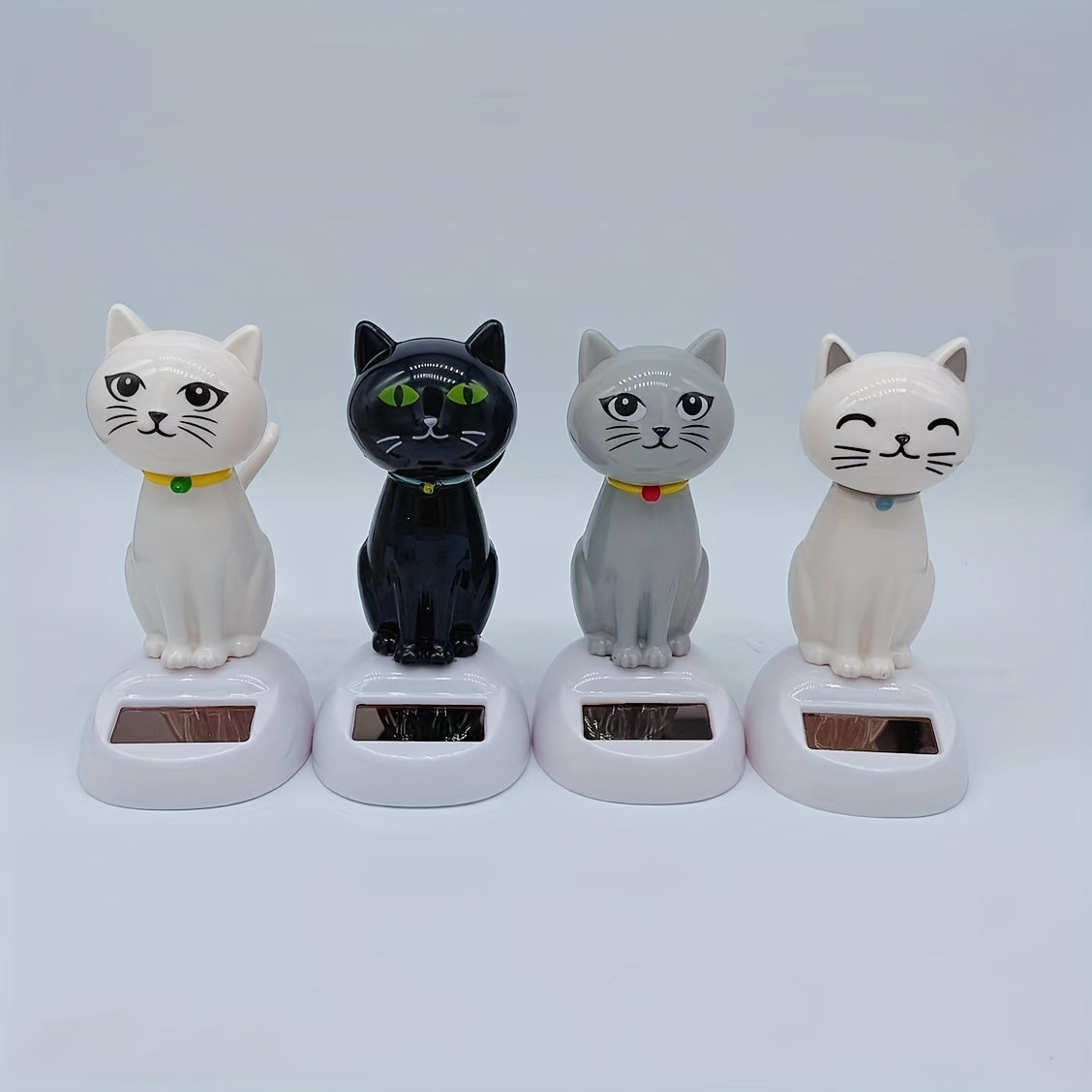 Car Decoration Solar Energy Decoration Shaking Head Doll Cartoon Cat Shape Decoration Gift Creative Interior Automotive Products