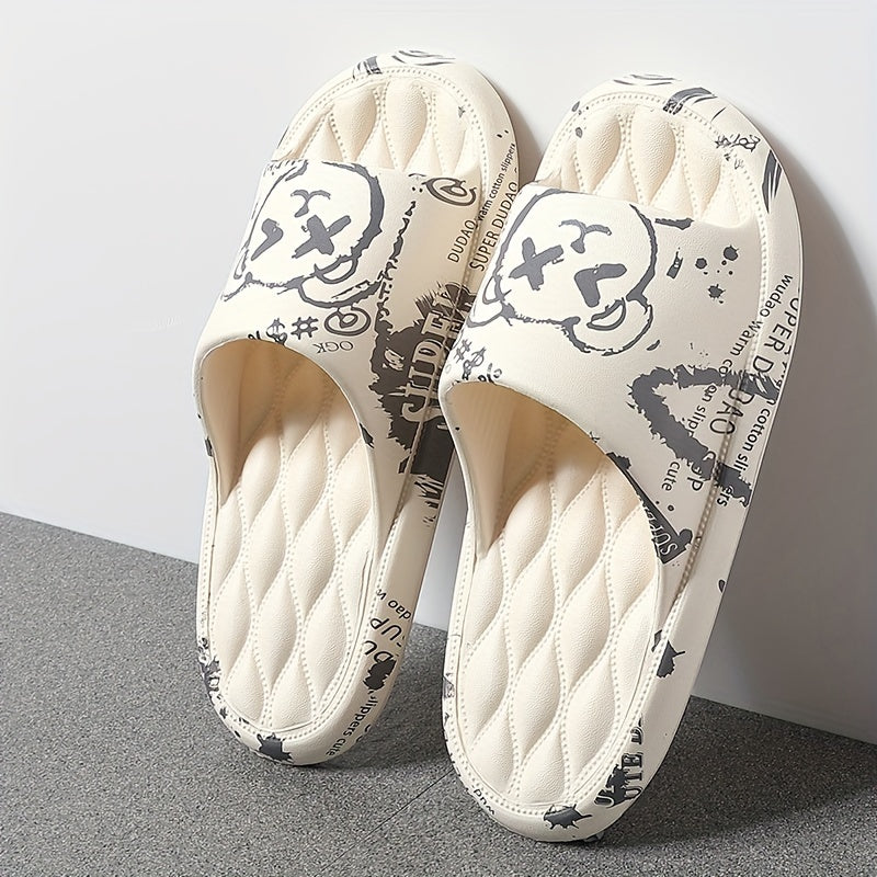 [Large Size Non-Slip Sandals Slippers] 2023 New Large Size 48-49 Men's Summer Indoor Home Bathroom Bath Non-Slip Cartoon Household Thick Soled Sandals Slippers For External Wear L-5161B