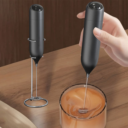 Electric Milk Frother | Battery Powered Portable Coffee Frother with Lightweight Plastic Handle & 304 Stainless Steel Whisk, Low Decibel, Ideal for Drinks, Coffee Lovers, Camping, Wedding Souvenir, Christmas Gift | Requires 2 AA Batteries