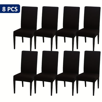 4-Piece/6-Piece/8-Piece/10-Piece/12-Piece S-Size Elastic Kitchen Chair Covers for Home Use