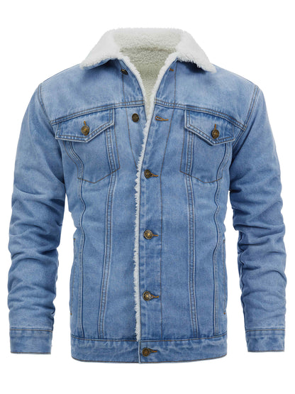 Men's Casual Slim-Fit Cotton Jacket Men's Denim Jacket