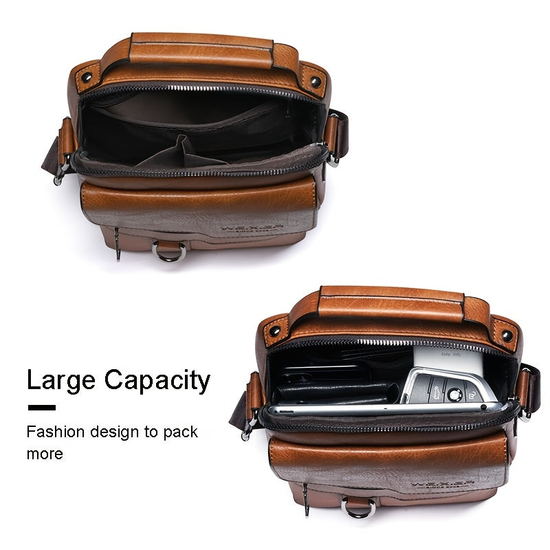 Men'S Vintage Shoulder Bags for Business And Crossbody Use