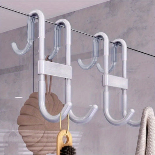 Hook for Shower Doors, Versatile Hanging Hook for Garments, Towels, And Coats, Sturdy Multifunctional Hook for Glass Bathroom Doors