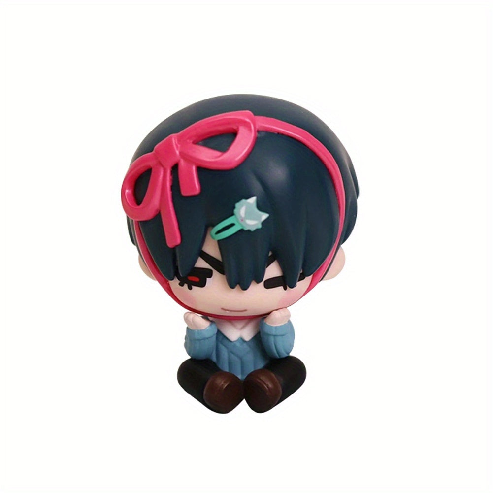 [Halloween, Christmas, Gift] 1pc/Figurines<Ivan&Till&Sua>Anime Figure- 6Cm Adorable Chibi Sitting Figure-Decorations-Collectibles-Desktop, Computer Case, Car Decoration-Halloween, Christmas, Gift-Innovative Gifts-Collector's Model