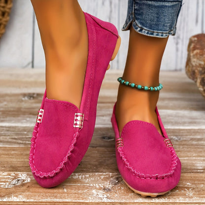 Metal Stitch Loafers, Women Shoes