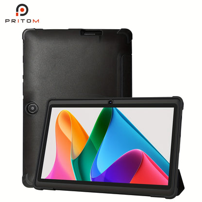 PRITOM 7-inch Android 13 Tablet with Protective Case, 4GB (2GB + 2GB Expanded) RAN 32GB ROM with Quad-Core Processor, Support for Memory Cards 1TB Expansion, HD IPS Display, Dual Cameras, Dual WiFi (2.4G + 5G), Tablet with Protective Case, New Tablet