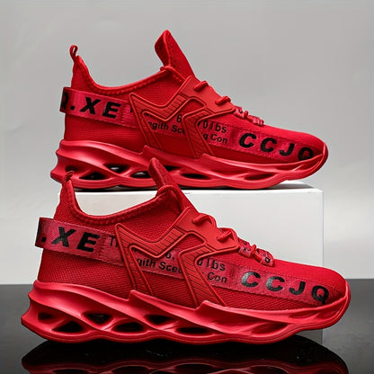 [Stylish Running Shoes] Lightweight Stylish Men's Plus-Size Casual Sports Shoes | Letter Pattern Design for Running