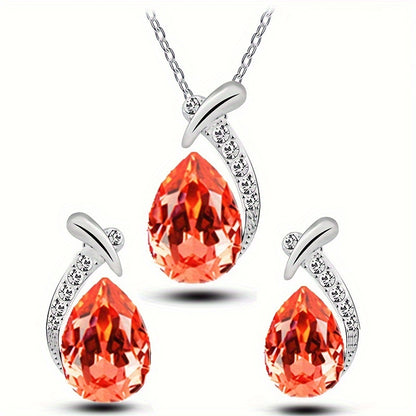 Elegant Imitation Mermaid Necklace And Earrings Set, Perfect for Weddings And Banquets, Consisting of Two Pieces Ideal for Holiday Gifts