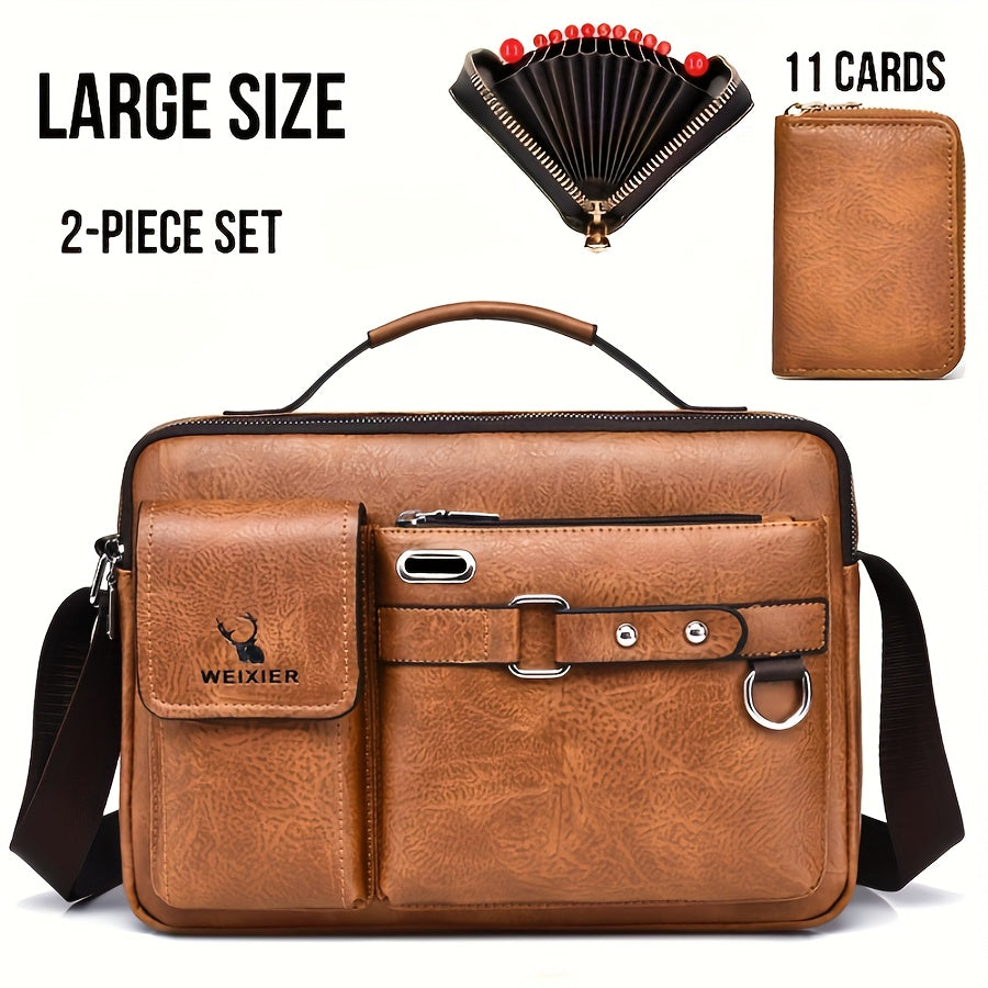Men's Single-Shoulder Bag, Crossbody Bag, Business Messenger Bag, Shoulder Bag, Handbag, Casual Bag for Men