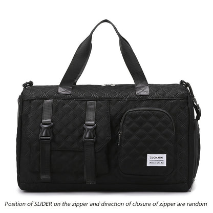 Large Capacity Argyle Travel Duffle Bag, Sports Gym Bag - Spacious & Highly Portable for Overnight Trips