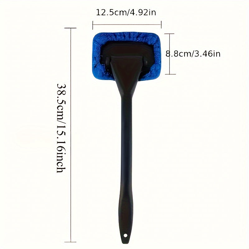 1 Car Windshield Cleaning Brush with 3 Reusable Pads - Suitable for Interior, Exterior, Household Glass, and General-purpose Car Glass Cleaning for Dirty Vehicles
