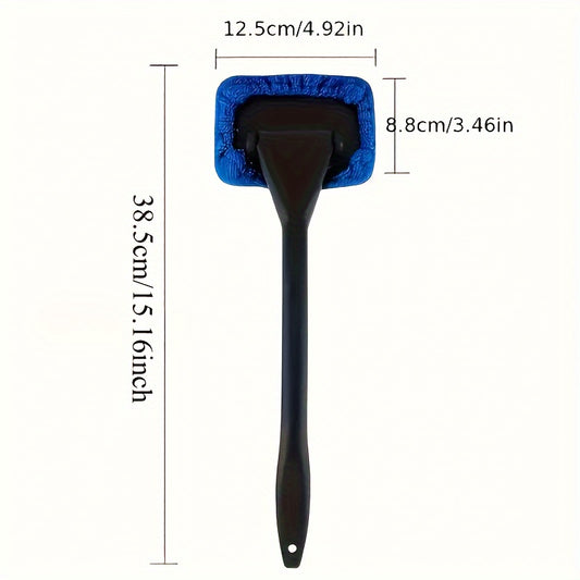 1 Car Windshield Cleaning Brush with 3 Reusable Pads - Suitable for Interior, Exterior, Household Glass, and General-purpose Car Glass Cleaning for Dirty Vehicles