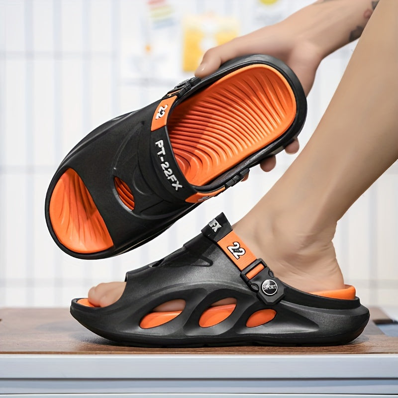 Men'S Summer New Thick-Soled Massage Slippers, Trendy And Versatile, Suitable for Couples, Durable And Comfortable Outdoor Sandals.