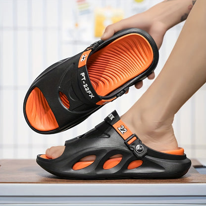 Men'S Summer New Thick-Soled Massage Slippers, Trendy And Versatile, Suitable for Couples, Durable And Comfortable Outdoor Sandals.