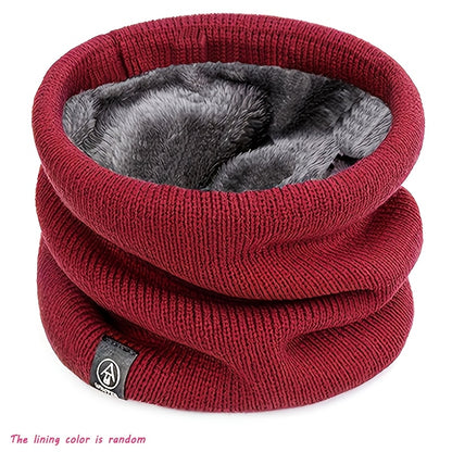 Stretchable Elegant Solid Color Scarf 1pc - Velvet Lined Neck Warmer for Men and Women - Warmth for Outdoors, 80% Polyester 20% Spandex, Machine Washable