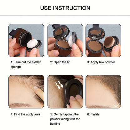 Hairline Shadow Powder/Stain-Proof/Instantly Conceal Hairline And Hair Root/Waterproof Hairline Powder Filler for Natural Look