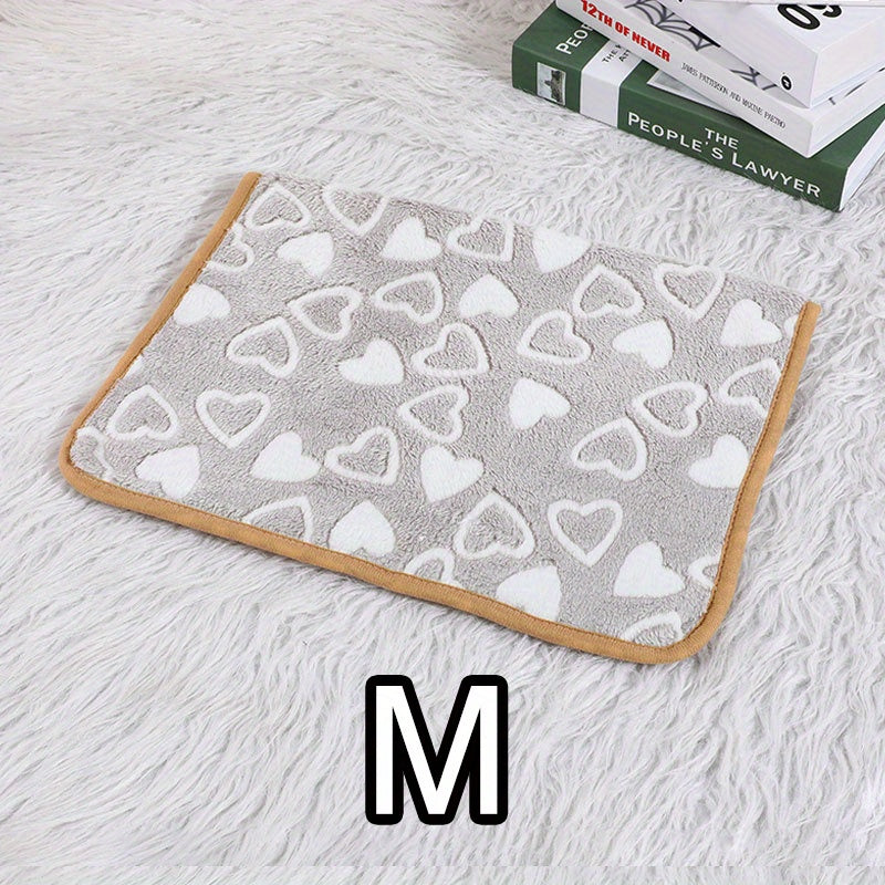 Comfortable And Breathable Cute Cartoon Pattern Dog Bed Blanket Washable Pet Blanket Cat And Dog Nest Mat