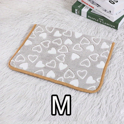 Comfortable And Breathable Cute Cartoon Pattern Dog Bed Blanket Washable Pet Blanket Cat And Dog Nest Mat