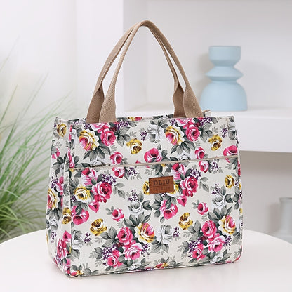A Versatile Handbag with a Brand New Floral Design, Spacious Enough for Work And Commuting