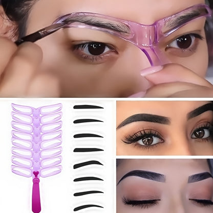 Eyebrow Shaping Template Helper Kit Grooming Card Eyebrow Defining Makeup Tool