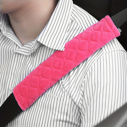 Travel Accessory: Plush Car Seat Belt Shoulder Pad, Single Piece