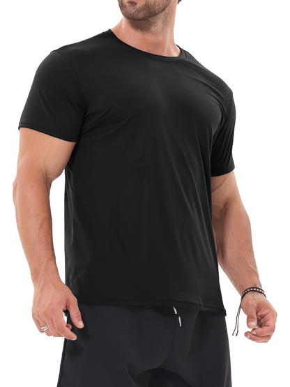 [Moisture-Wicking T-Shirts] 6pcs High-Performance Men's Sports Casual Short Sleeve T-Shirts | Moisture-Wicking Microfiber Fabric Tennis Tees