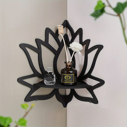 Creative Lotus Wall/Art Deco Style/Matte Finish/Wall Hanging/Home Decor And Wall Decoration/Made of PS/1 Corner Cabinet