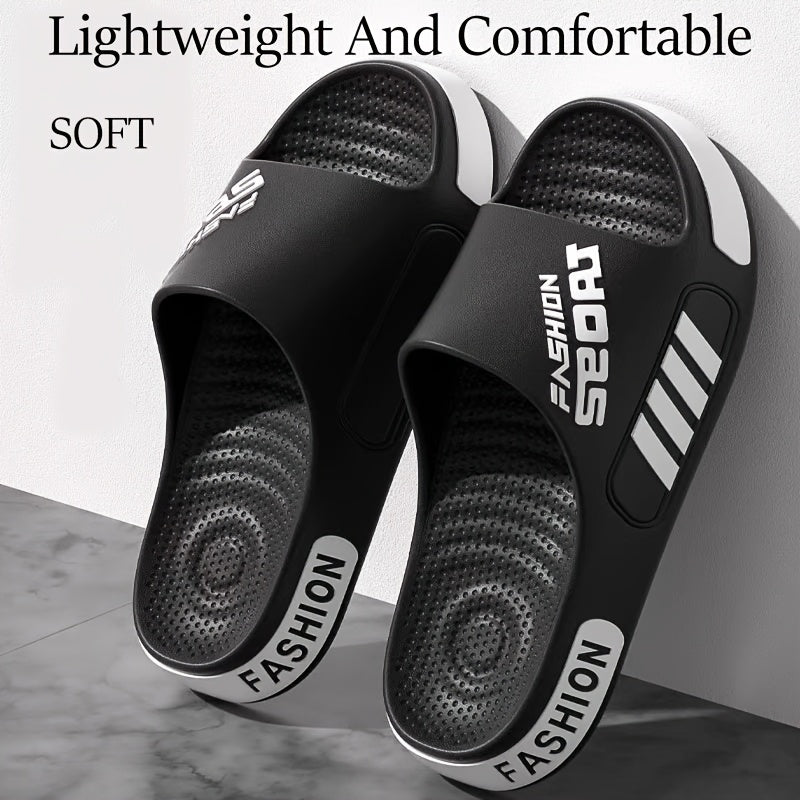 Men'S Summer Sporty and Stylish Sandals | Breathable Lightweight Soft Sole, All-Season Comfort Slippers, Casual Outdoor Unisex Beach Sandals, EVA Material, Round Toe