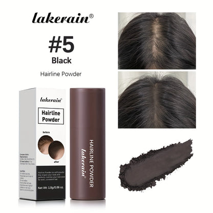 Lakerain Hairline Powder Stick - Instant Uniform Hairline & Gray Root Coverage, Waterproof, Long-Lasting, Natural Finish Sponge Pen for All Skin Tones