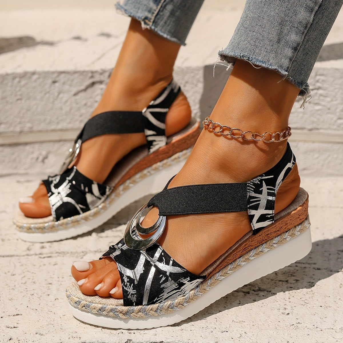 New Summer Women'S Collection, Woven with Hemp Rope, Roman Beach Sandals., Women Shoes