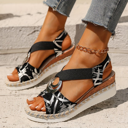 New Summer Women'S Collection, Woven with Hemp Rope, Roman Beach Sandals., Women Shoes