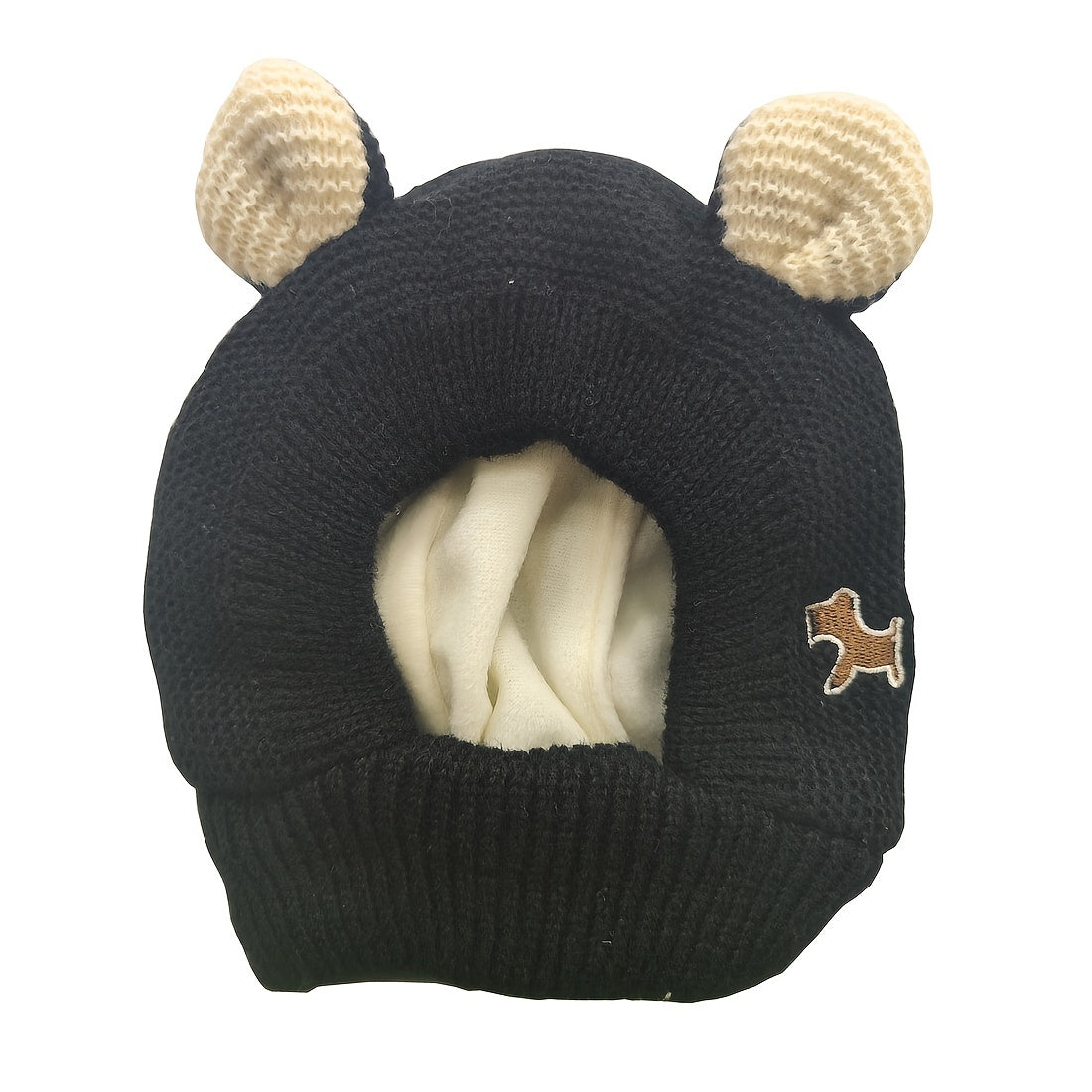 Toddler Winter Knit Hat with Fleece-Lined Ears & Adjustable Toggle Closure - Soft Stretchy Warm Beanie for Boys & Girls, Mixed Colors, Christmas Gift, Hand Wash Only, Baby Winter Hat, Festive Toddler Wear, Cold Weather Accessory, Playful Design, Cozy Fabr