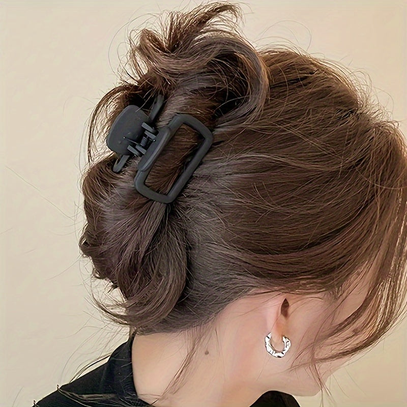[4pcs Elegant Hair Clip] 1/4pcs Elegant Matte Square Hair Clip Set | Versatile Stylish Shark Clip for Women & Ponytail & Updo | Perfect for everyday styling and makeup
