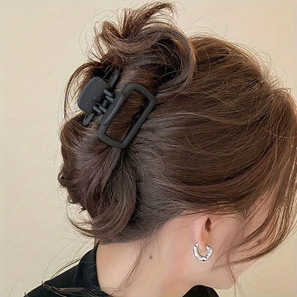 [4pcs Elegant Hair Clip] 1/4pcs Elegant Matte Square Hair Clip Set | Versatile Stylish Shark Clip for Women & Ponytail & Updo | Perfect for everyday styling and makeup