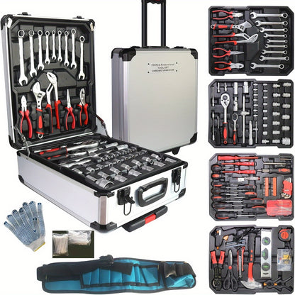 799pcs Tool Kit, Household Tools Kit, Tool Set, Home Repair Tools Set for Homeowner, Hand Tool Kit with Carrying Tool Box, Full Tool Set, Father's Day, Christmas Gift for Men As Thanksgiving Christmas Day Gifts