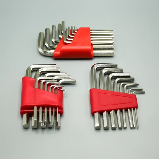 5-/8pcs Metric Hex Key Wrench Set, Metal Hex Key Screwdriver Tool, Suitable for Bike Rack and  Removal, Compact L-Shaped Hand Tool with 90° Right Angle Bend, Multiple Sizes 2mm-6mm
