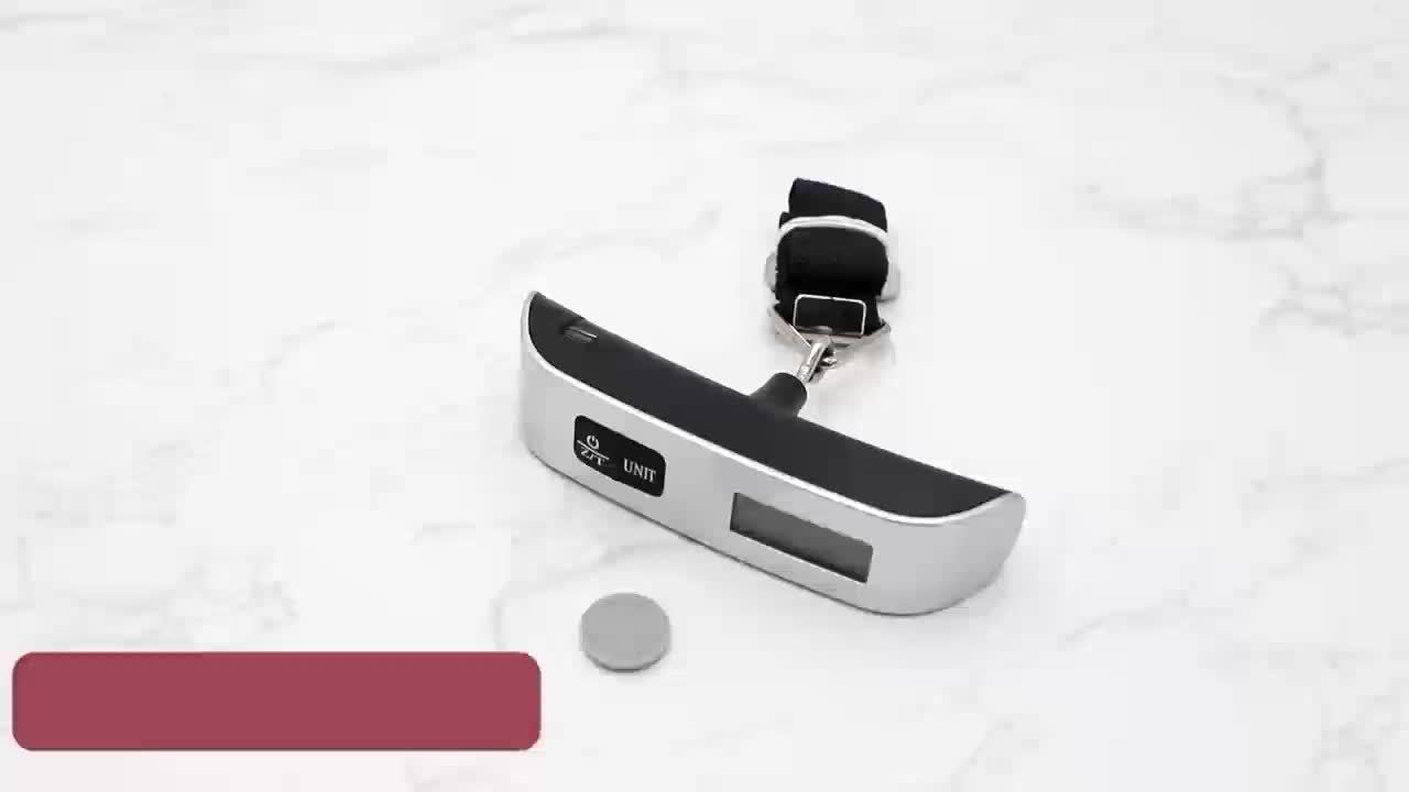 Kolzp 110 Lbs/50 Kg Precision Digital Handheld Luggage Scale - a Compact Portable Travel Scale Featuring a Backlit LCD Display, Easy-To-Read Weight, Automatic Zeroing, Tare Function, And Battery-Powered Design